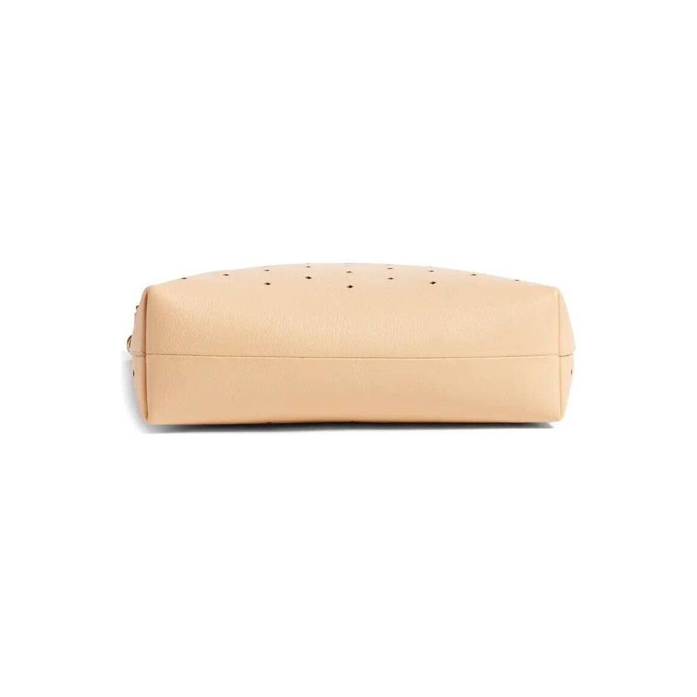 Madewell Light Tan Leather Mini Perforated Transport Tote Bag Hangbag Purse NWT - Picture 8 of 10
